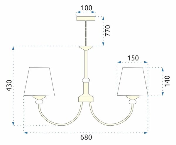 Пендел Cristal APP1014-5CP