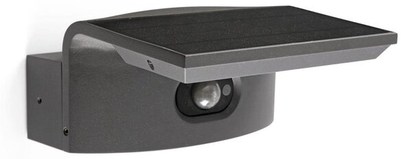 FARO 74456 - LED соларно стенно осветително тяло със сензор LUMA LED/5W/3,7/230V IP65 антрацит