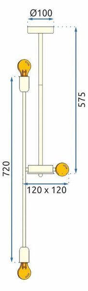 Плафон APP1115-6CP