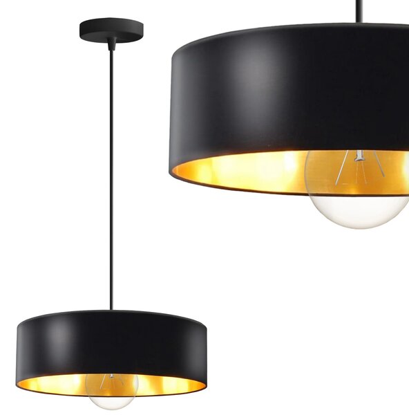 Плафон APP1333-1CP BLACK GOLD