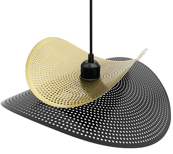 Плафон APP1471-1CP black/gold