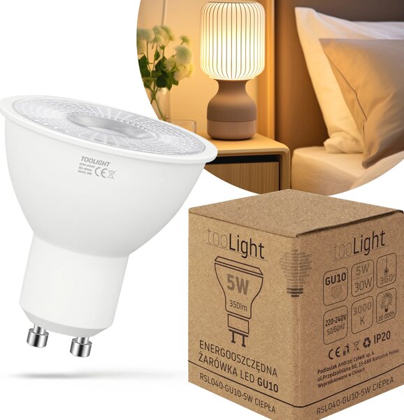 Крушка LED RSL040 GU10 5W Warm