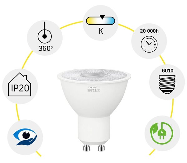 Крушка LED RSL042 GU10 5W Cold