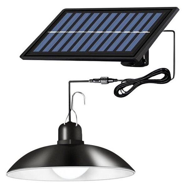 LED димируема соларна висяща лампа на кабел LED/1,8W/3,7V IP44 6500K 1600 mAh + дистанционно управление