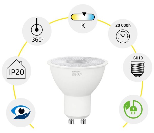 Крушка LED RSL042 GU10 5W Cold