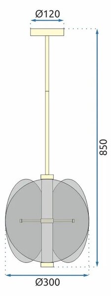 Пендел black APP1675-CP Round