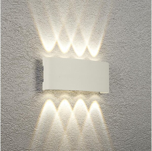 Brilagi - LED външно стеново осветително тяло FLAREBOX LED/8W/230V бяло IP65