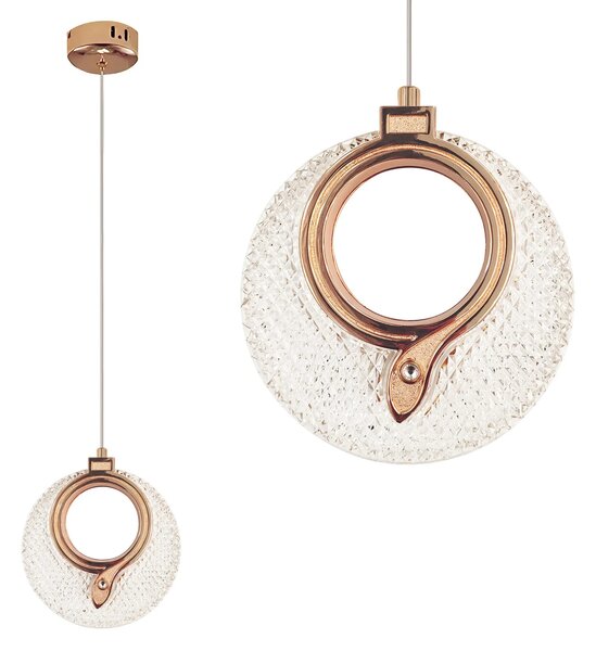 Висяща Кристална Лампа LHJ110-1CP LIGHT ROSE GOLD