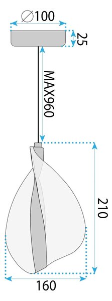 Лампа LED G129-CP GOLD
