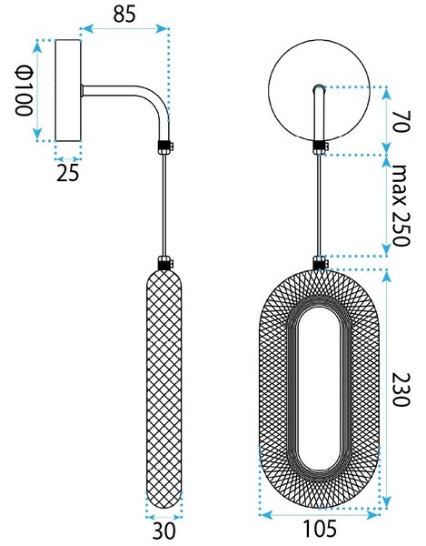 СТЕНЕН LED АПЛИК G172-W GOLD