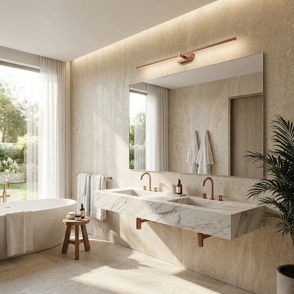 LED аплик за баня APP1897-1W 80 cm BRUSH COPPER