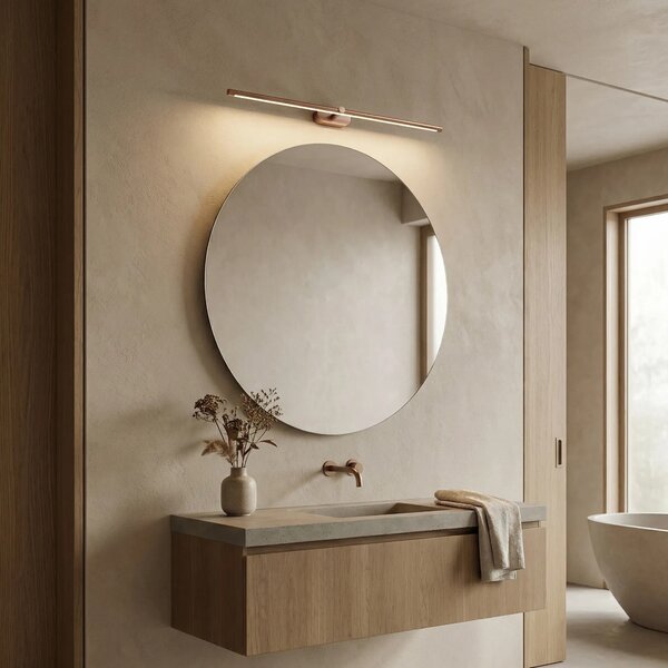 LED аплик за баня APP1897-1W 80 cm BRUSH COPPER