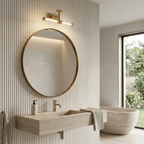 LED аплик за баня APP1899-1W 40cm BRUSH GOLD