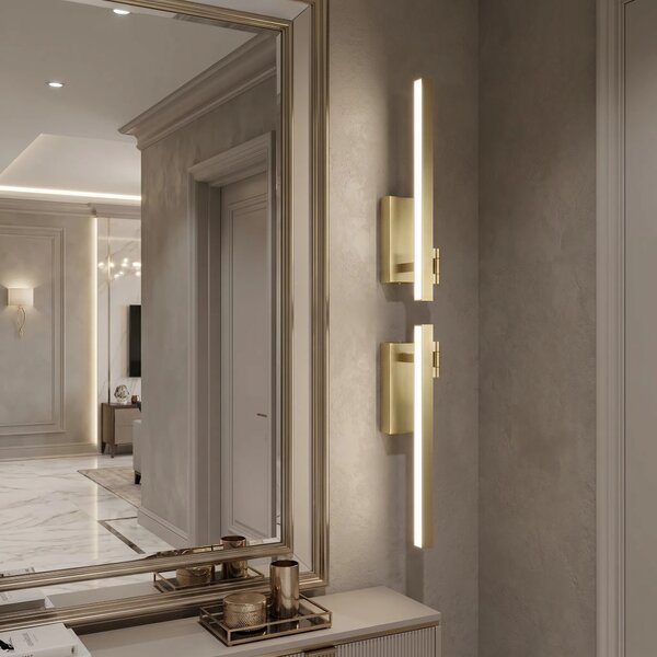 LED аплик за баня SWE031-1W 40cm Brush Gold