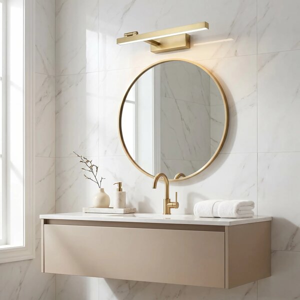 LED аплик за баня SWE031-1W 40cm Brush Gold
