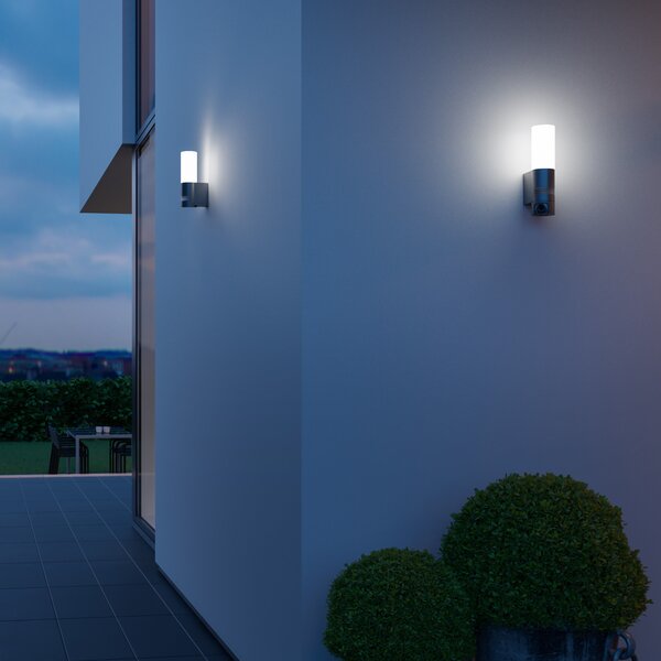 STEINEL L 605 S LED външна светлина за стена Сензор IP44, Черен, Метал, Модерен