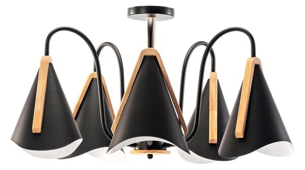 Плафон с 5 рамена Scandinavian Black APP607-5C