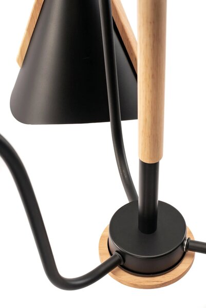 Плафон с 3 рамена Scandinavian Black APP605-3C