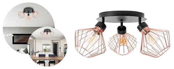 Плафон Loft Black Rose APP536-3C