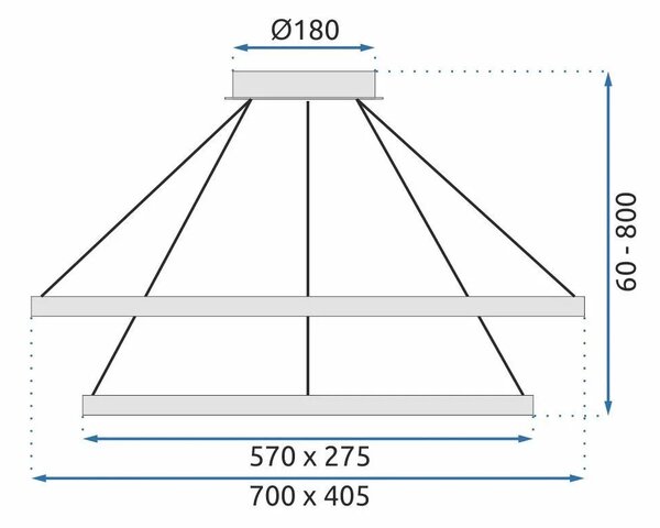 Кристален полилей LED APP771-3CP
