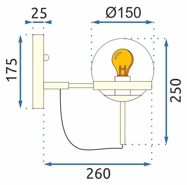 Аплик APP910-1W E27