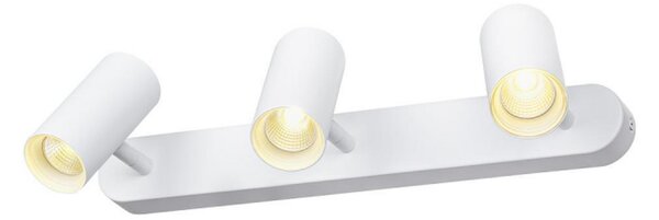 SLV LED таванни прожектори Noblo, 3000 K, бели, дължина 40 cm, Затъмняване, Бял, Дневна/трапезария, Алуминий, Модерен