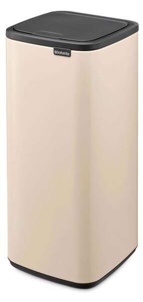 Кош за боклук Brabantia Bo Touch 1010125, 30 л, Плавно и безшумно отваряне, Голям отвор, Бежов