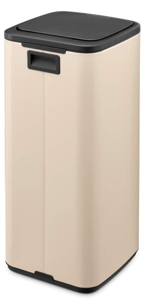 Кош за боклук Brabantia Bo Touch 1010125, 30 л, Плавно и безшумно отваряне, Голям отвор, Бежов