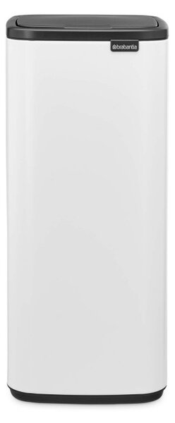 Кош за боклук Brabantia Bo Touch 1010121, 30 л, Плавно и безшумно отваряне, Голям отвор, Бял