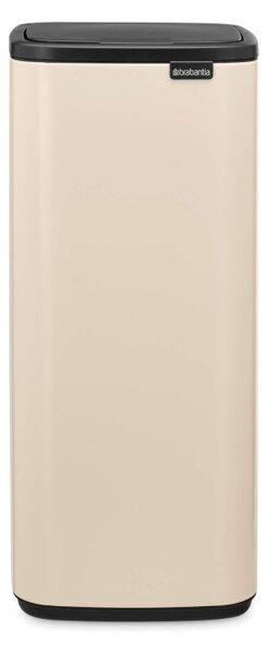 Кош за боклук Brabantia Bo Touch 1010125, 30 л, Плавно и безшумно отваряне, Голям отвор, Бежов