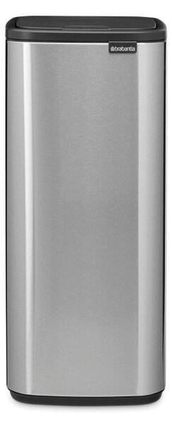 Кош за боклук Brabantia Bo Touch 1010145, 30 л, Плавно и безшумно отваряне, Голям отвор, Устойчив на пръстови отпечатъци, Инокс/Мат