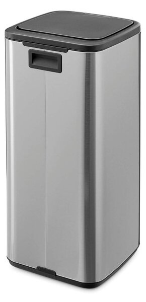 Кош за боклук Brabantia Bo Touch 1010145, 30 л, Плавно и безшумно отваряне, Голям отвор, Устойчив на пръстови отпечатъци, Инокс/Мат