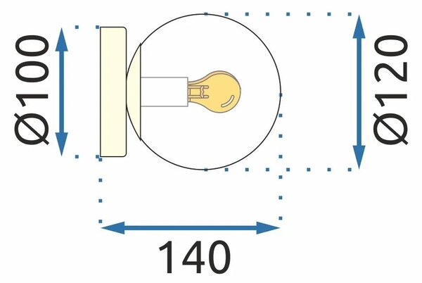Аплик APP1250-1W Gold