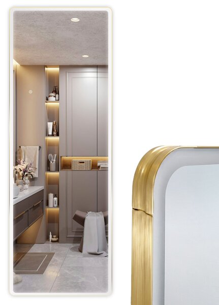 Огледало LED Classico 60x170cm Brush Gold