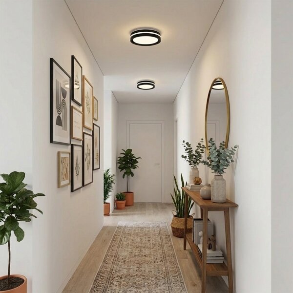 Brilagi - LED плафон NAOMI LED/24W/230V Ø 28,5 cm черен