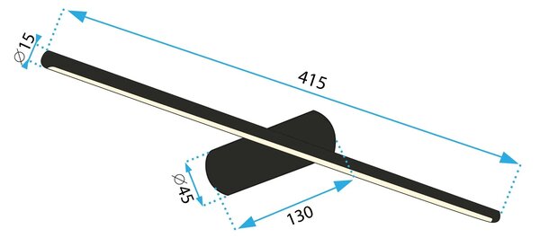 Аплик LED 40CM APP1341-W Black