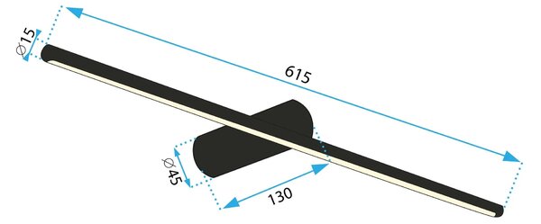 Аплик LED 60CM APP1348 OLD GOLD