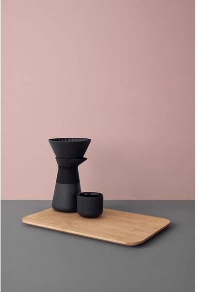 Черен глинен комплект за филтрирано кафе 600 ml Theo – Stelton