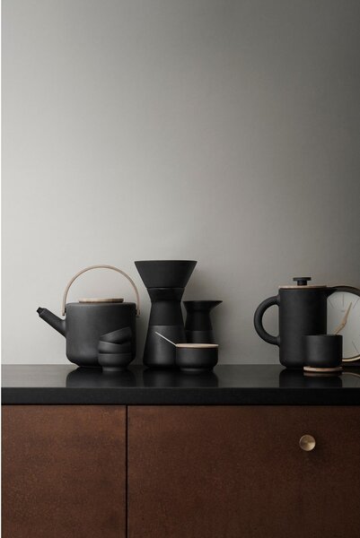 Черен глинен комплект за филтрирано кафе 600 ml Theo – Stelton