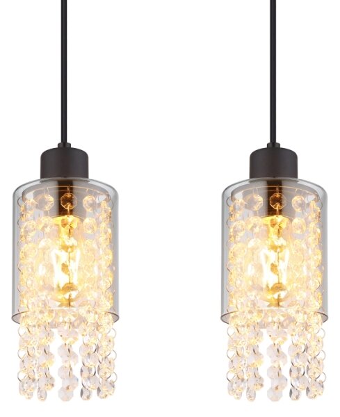Globo 15799-4H - Пендел BACKEY 4xE27/40W/230V черен