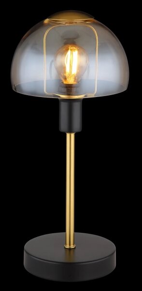 Globo 21914A - Настолна лампа KOKKINI 1xE14/25W/230V черен/златист