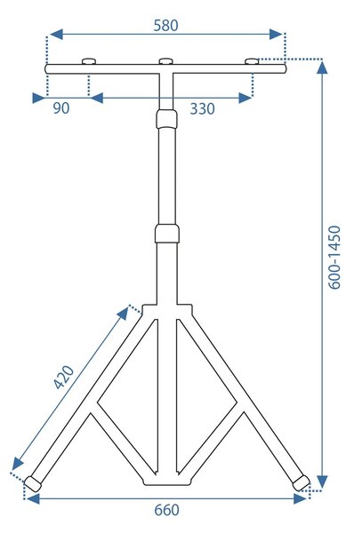 Statyw na lampy halogenowe RSL016
