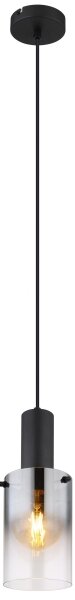 Globo 15907H - Пендел FLORENTINA 1xE27/40W/230V Ø 12,5 см черен