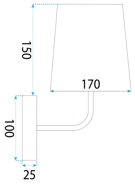 Аплик APP1612-1W black