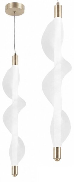 Лампа LED G008-1CP WHITE/GOLD
