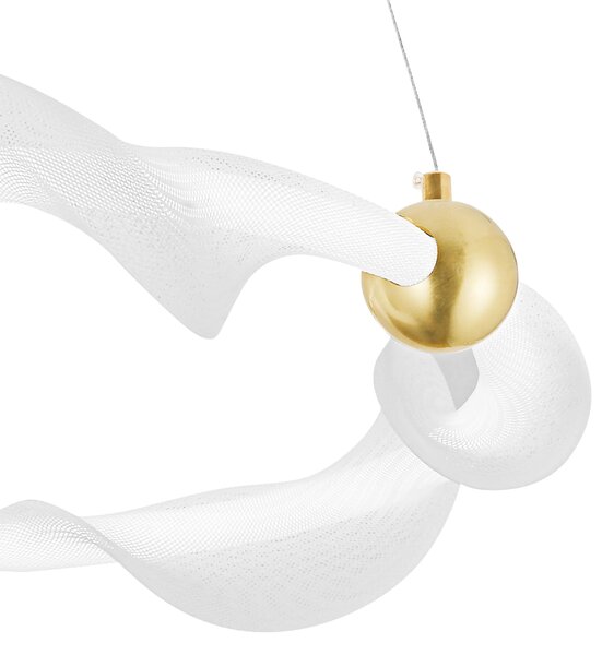 Лампа LED G010-CP WHITE/GOLD