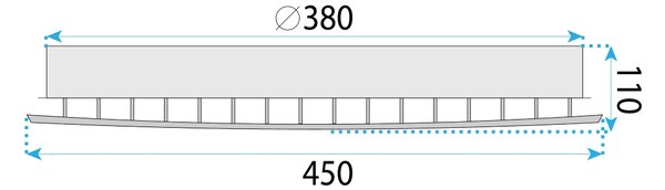 Плафон LED MS014-C Chrome