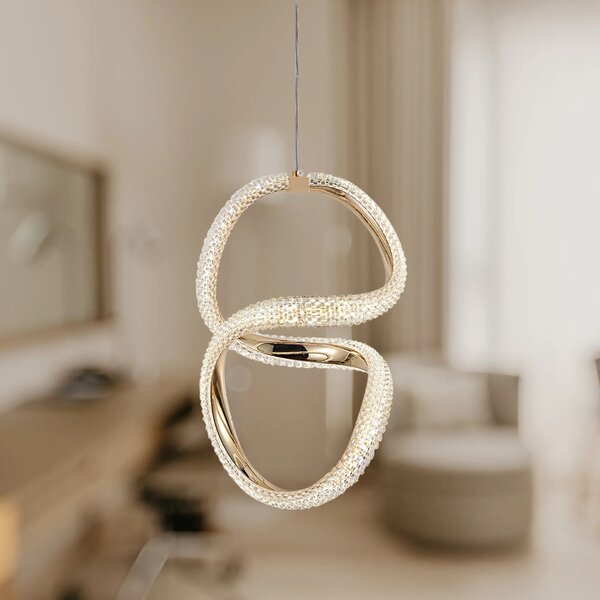 Висяща LED лампа G077-3CPR Gold