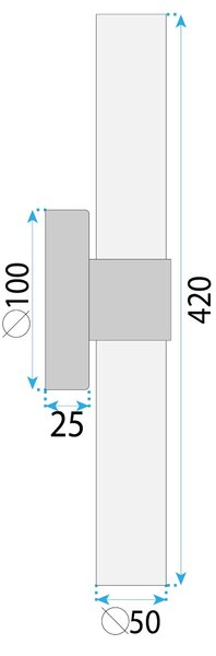 СТЕННА ЛАМПА LED LHJ070-W GOLD