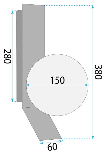 СТЕННА ЛАМПА APP1757-1W ЧЕРЕН ХРОМ